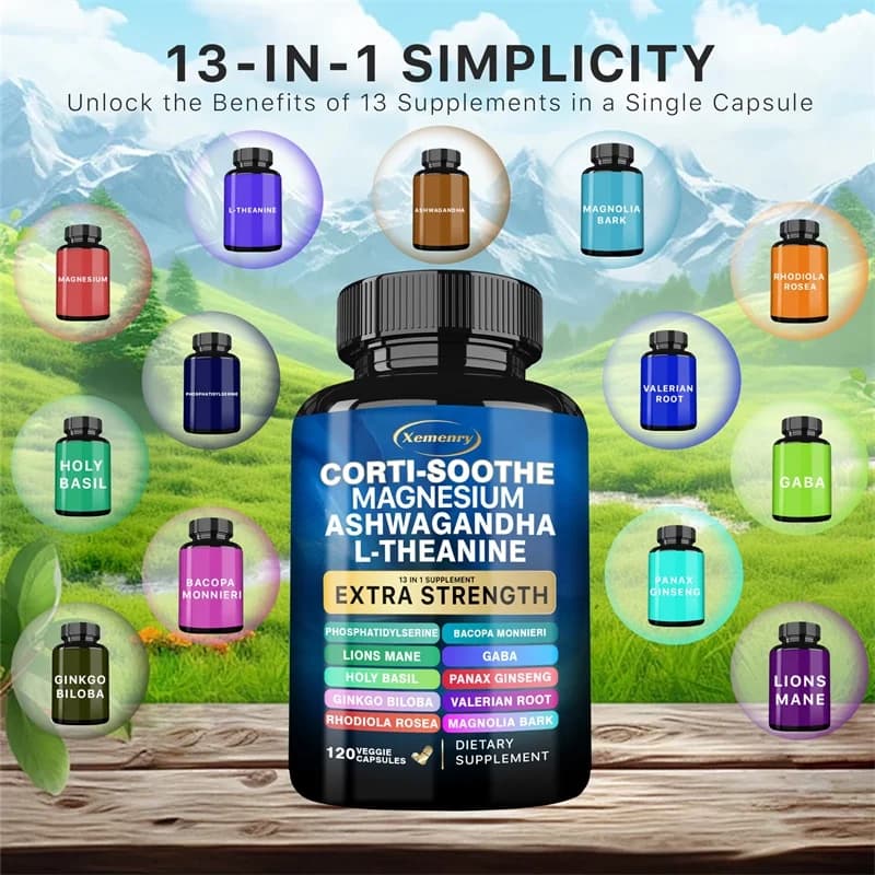 Corti-Soothe cortisol support supplement bottle — image 6