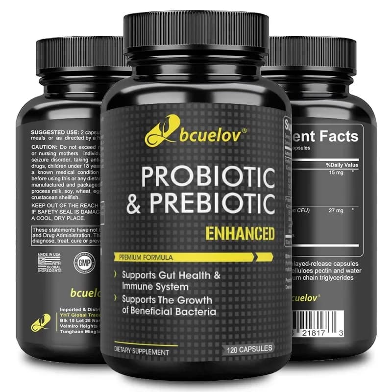 bottle of probiotic and prebiotic supplement — image 7
