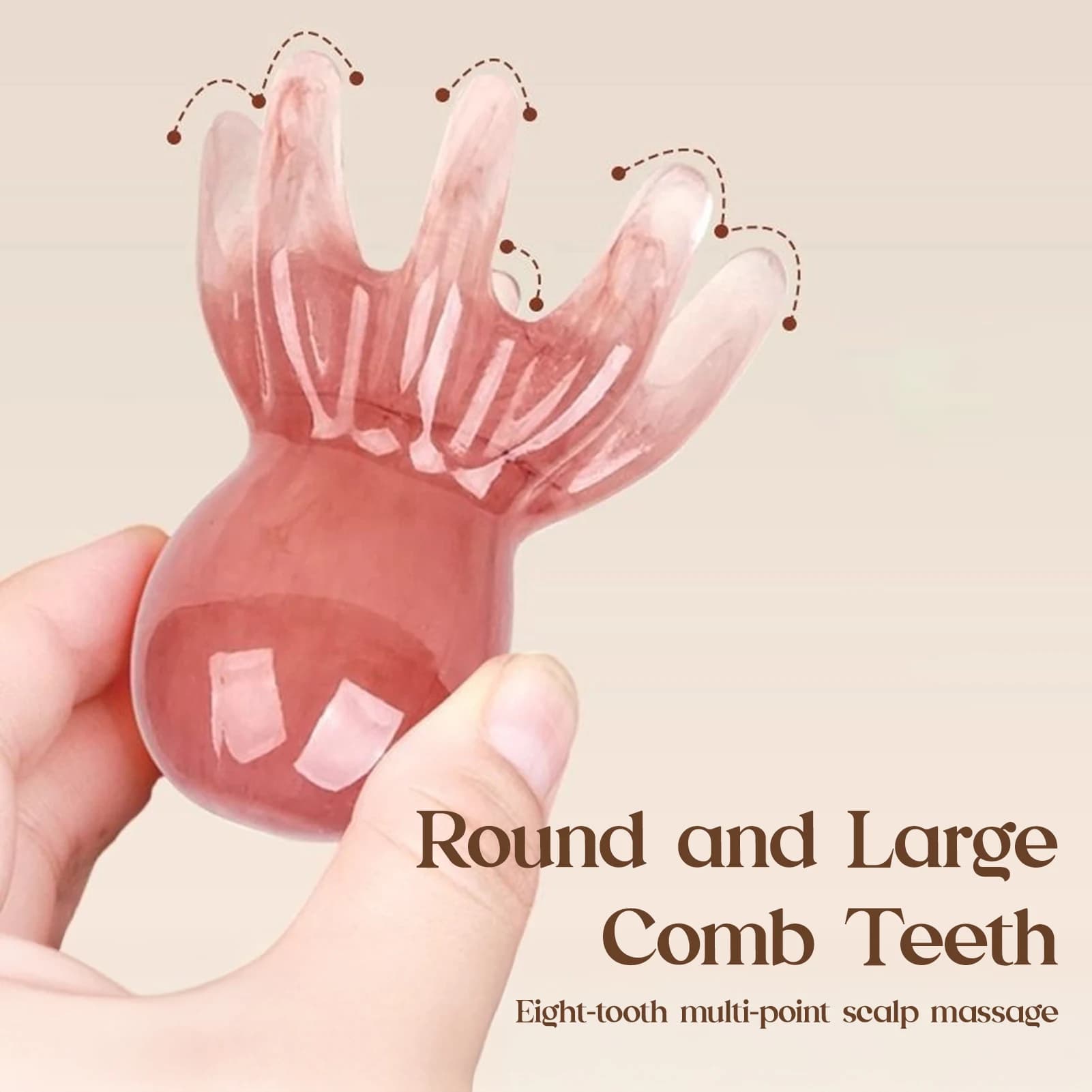 Octopus head shaped manual acupressure massager — image 3