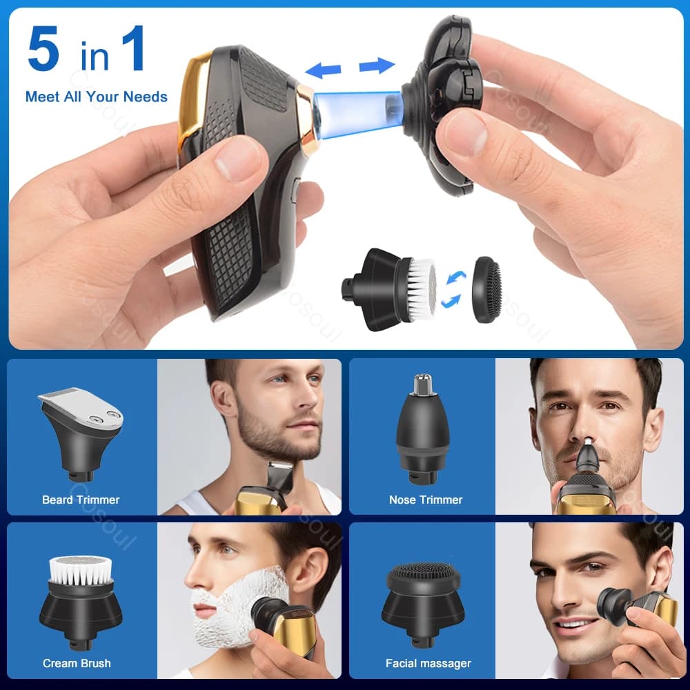 men's electric shaver for beard and bald head — image 6