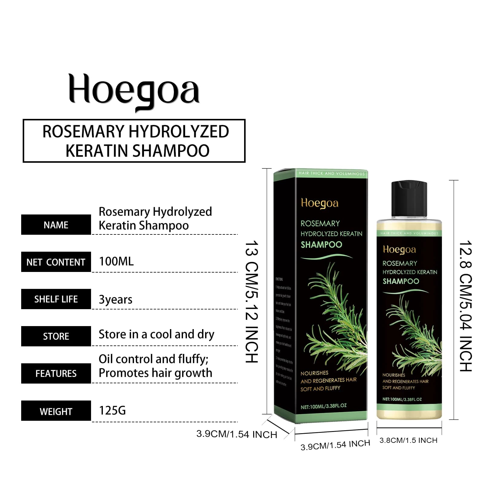Rosemary shampoo bottle for soothing scalp and anti-dandruff — image 6