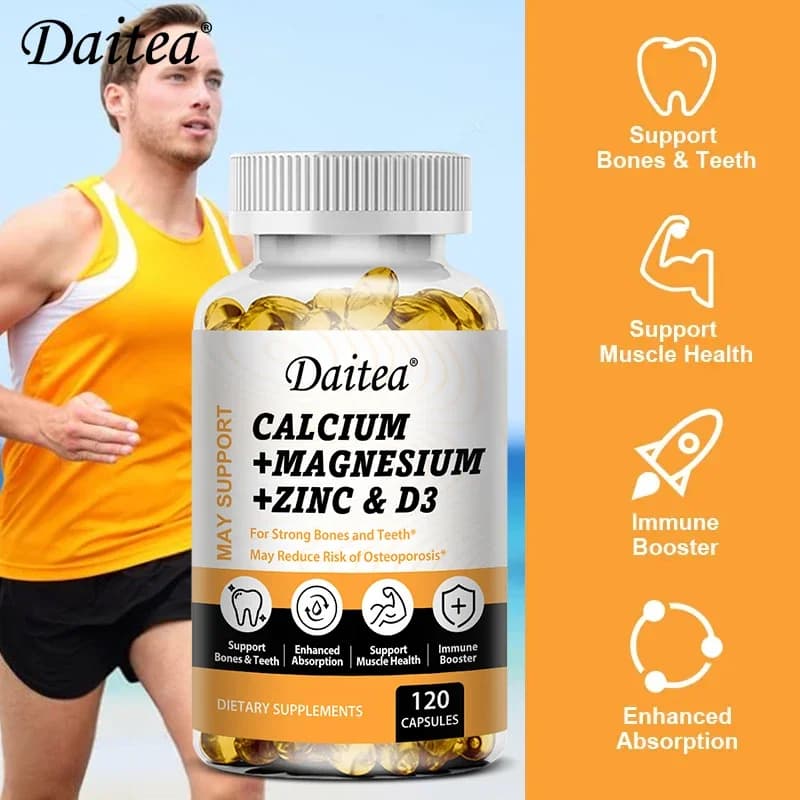 Calcium magnesium zinc capsules with vitamin D3 — image 6