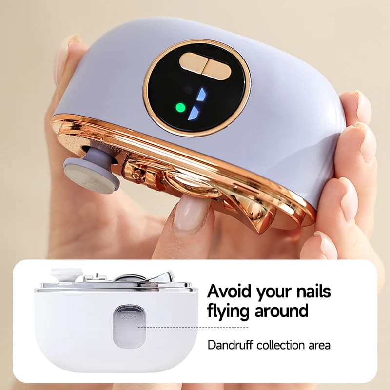 electric nail clipper with built-in LED light — image 3