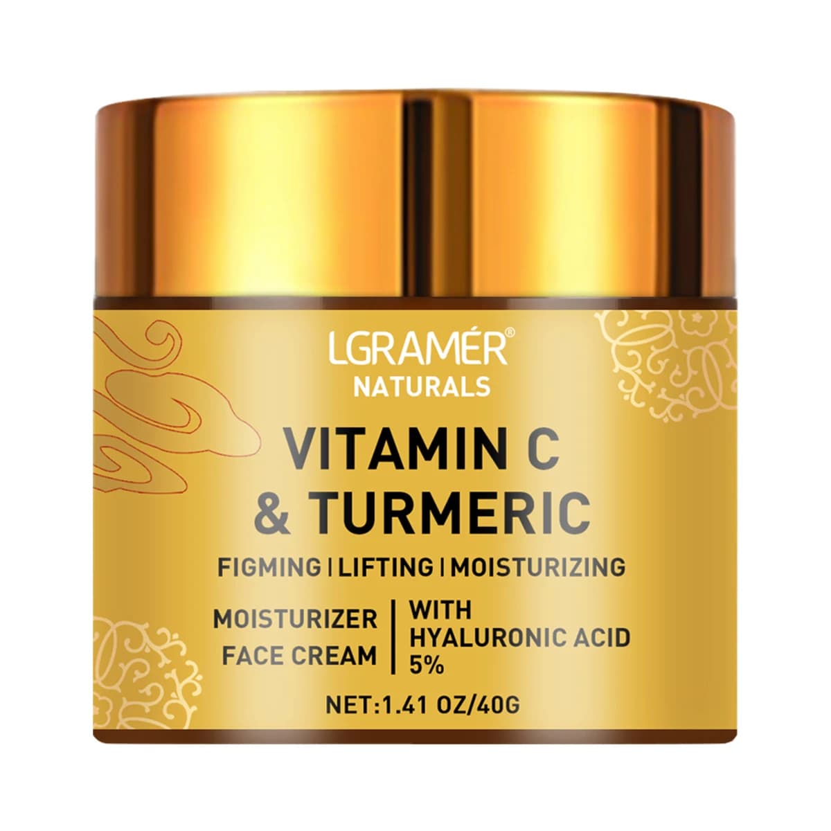 Turmeric vitamin C face cream with retinol and hyaluronic acid — image 8