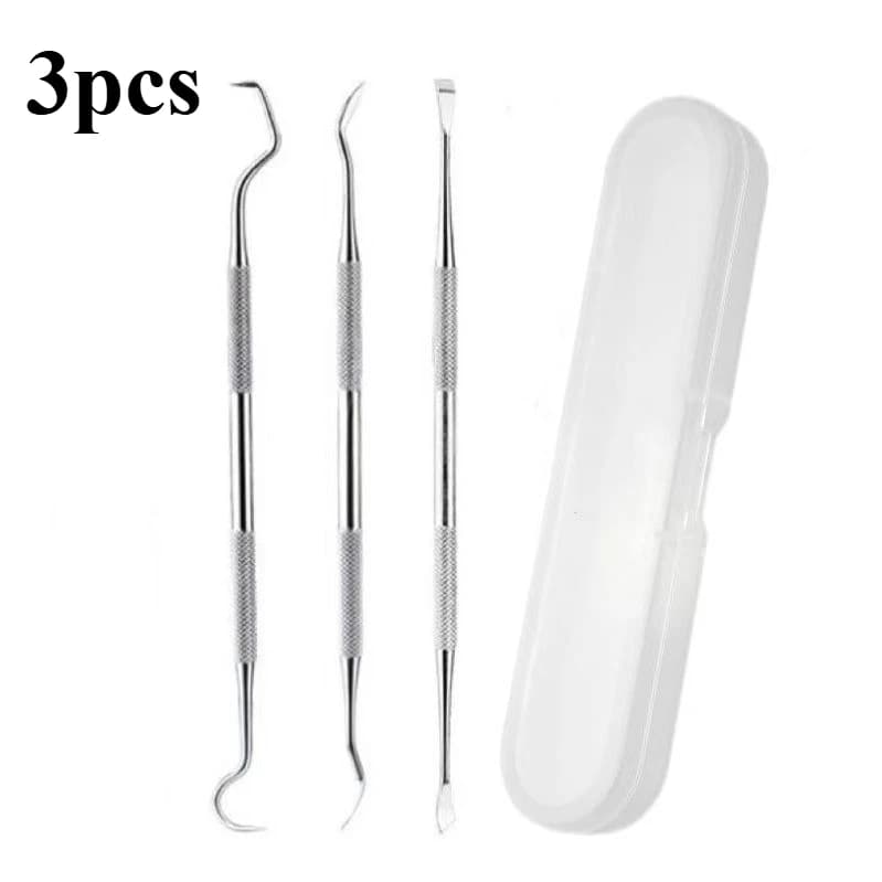 stainless steel dentist tool set with tartar remover picks — image 7