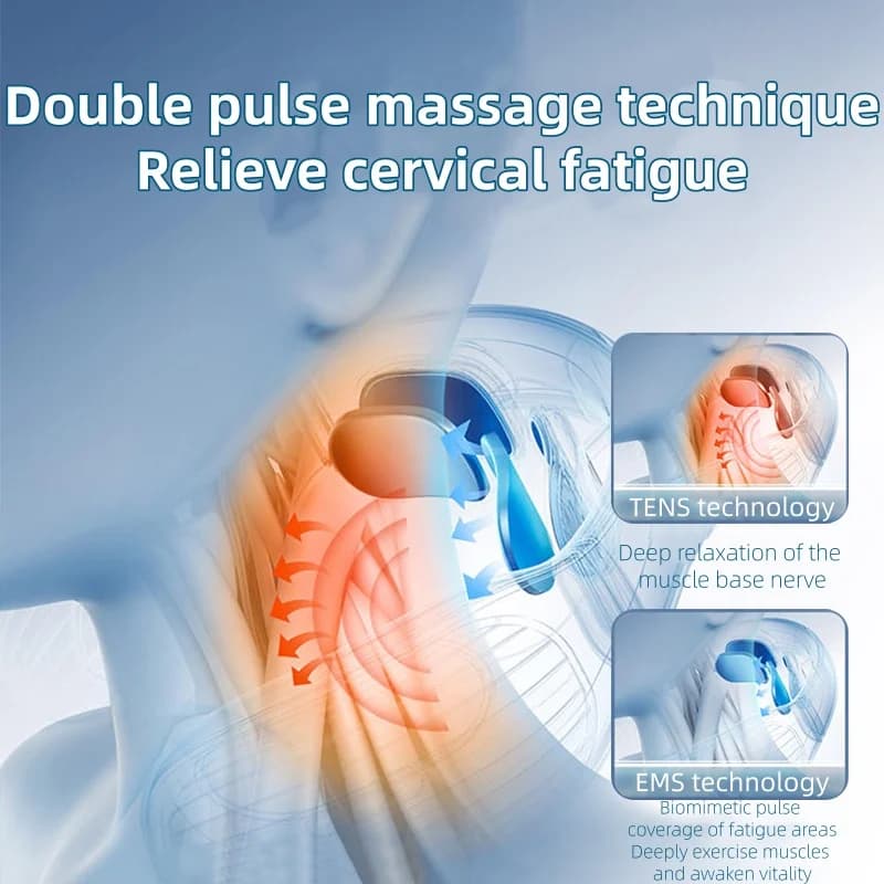 electric neck massager with multi‑head pads — image 4