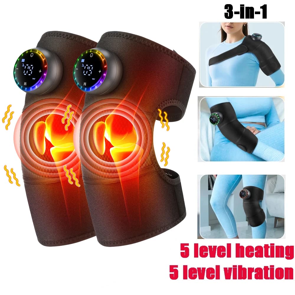 heated vibrating knee massage pad — image 8