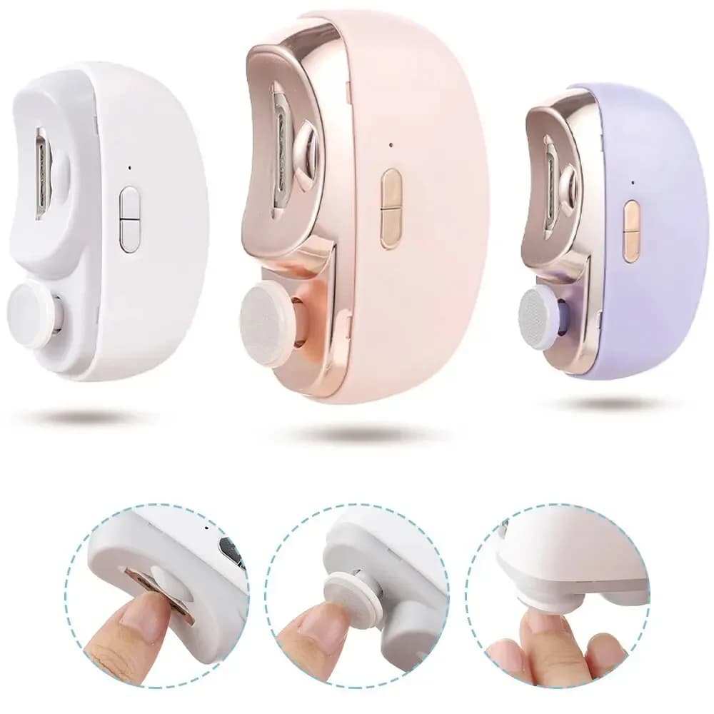electric nail clipper with anti-splash trimmer — image 1