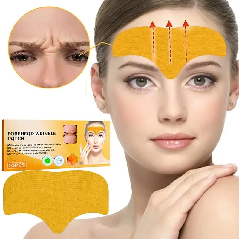 forehead wrinkle patch applied to skin — image 1
