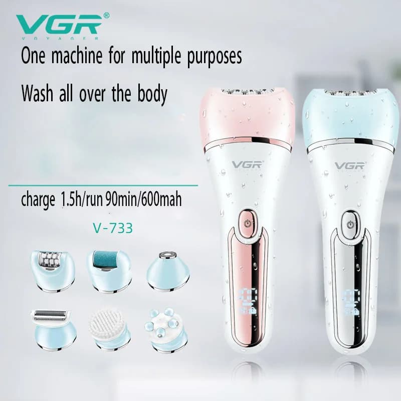 VGR electric women’s epilator with shaver — image 5