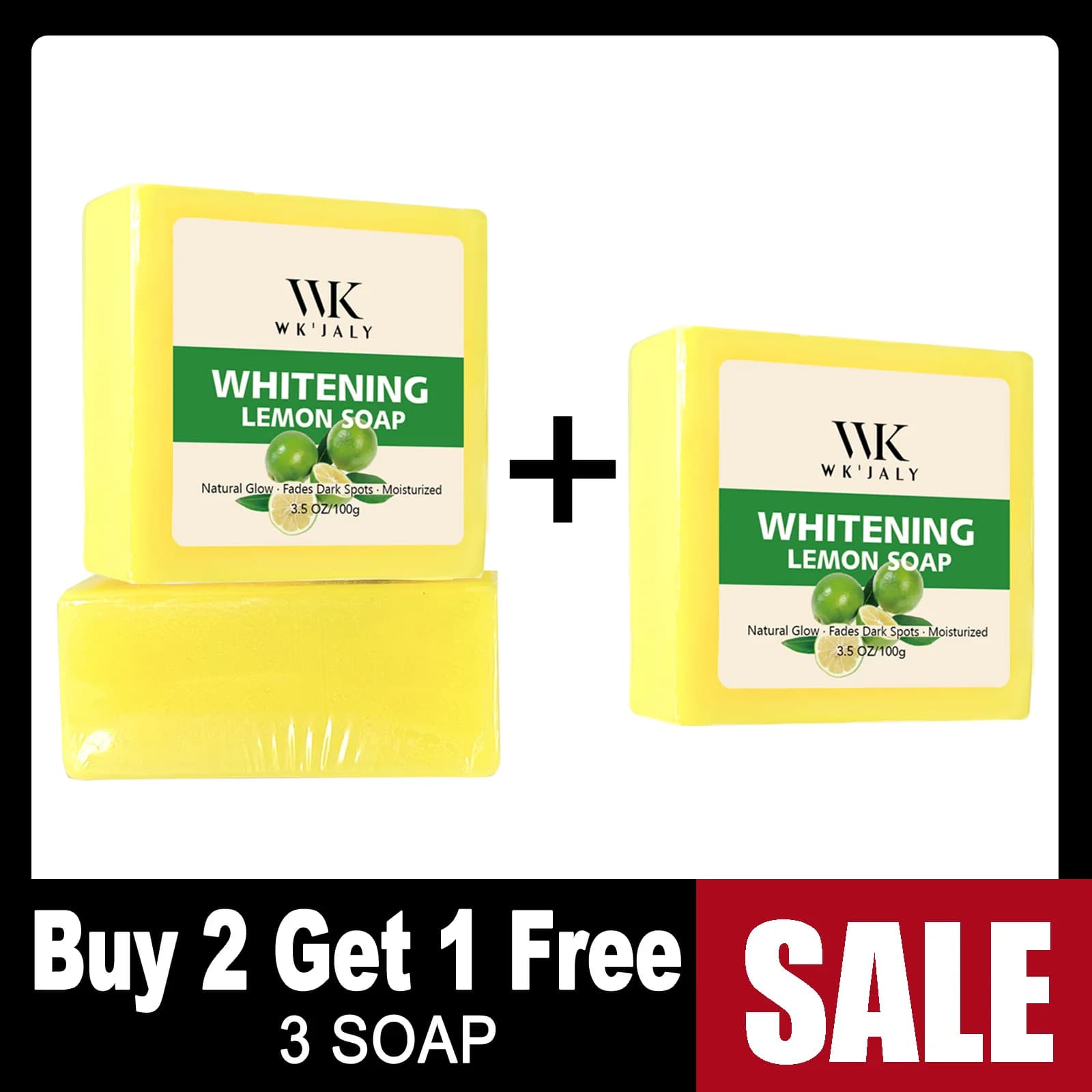 Whitening lemon soap bar with glutathione and shea butter — image 7