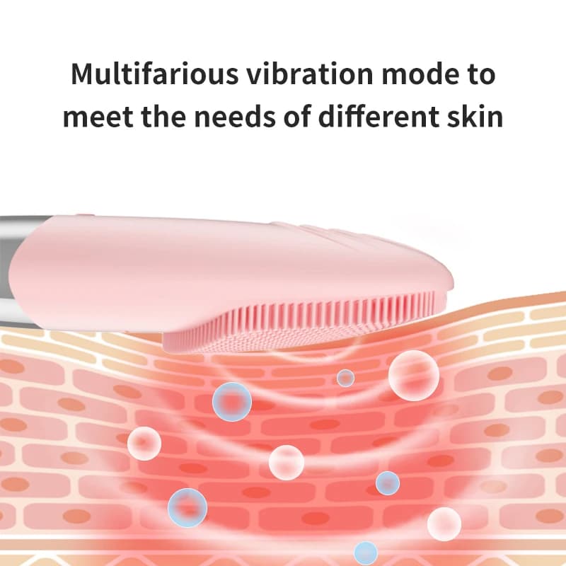 Sonic facial cleansing brush with soft bristles — image 5
