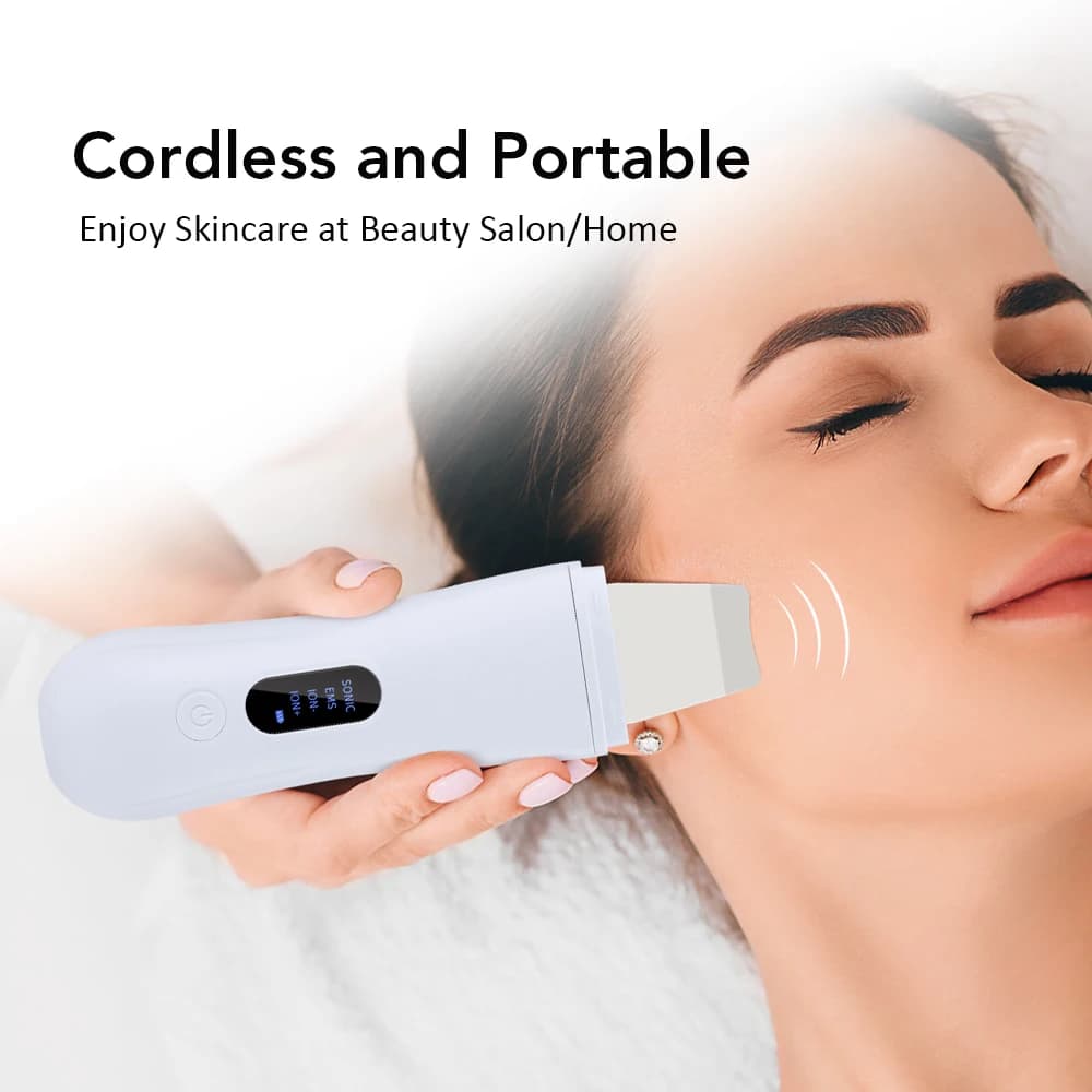 ultrasonic skin scrubber device with handheld head — image 3