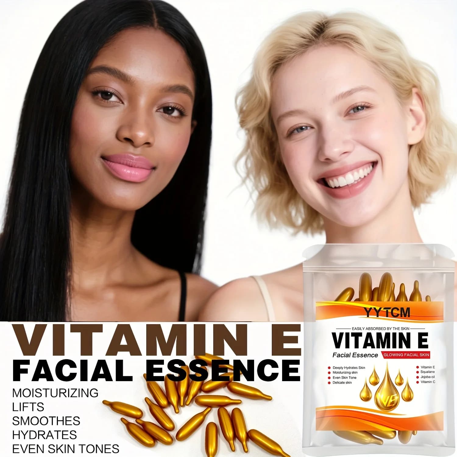 capsule essence bottle with vitamin e label — image 5