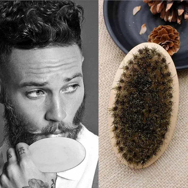 soft boar bristle wood shaving brush — image 5