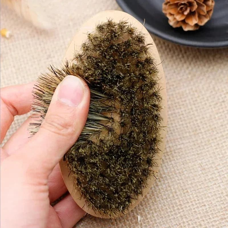 soft boar bristle wood shaving brush — image 2