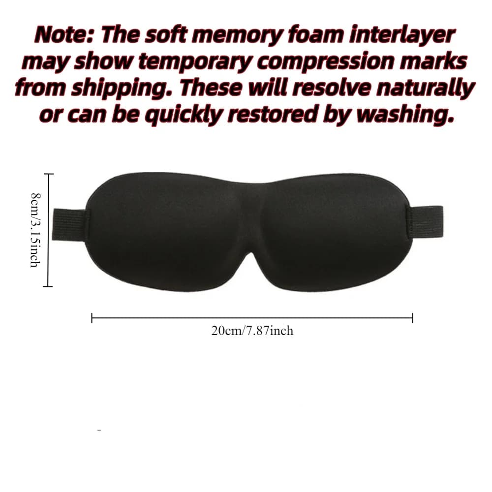 3D memory foam sleep mask covering eyes — image 5