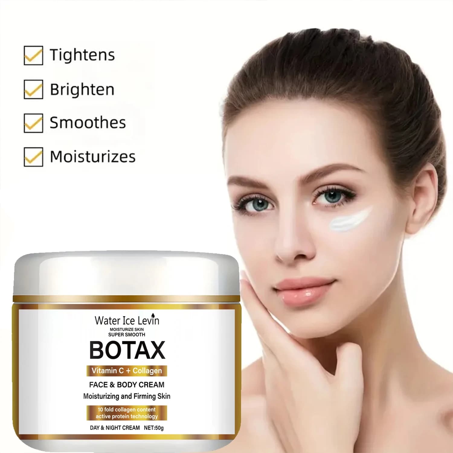 Niacinamide collagen firming cream jar — image 4