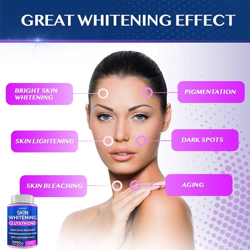 Turmeric bearberry glutathione skin support pills bottle — image 5