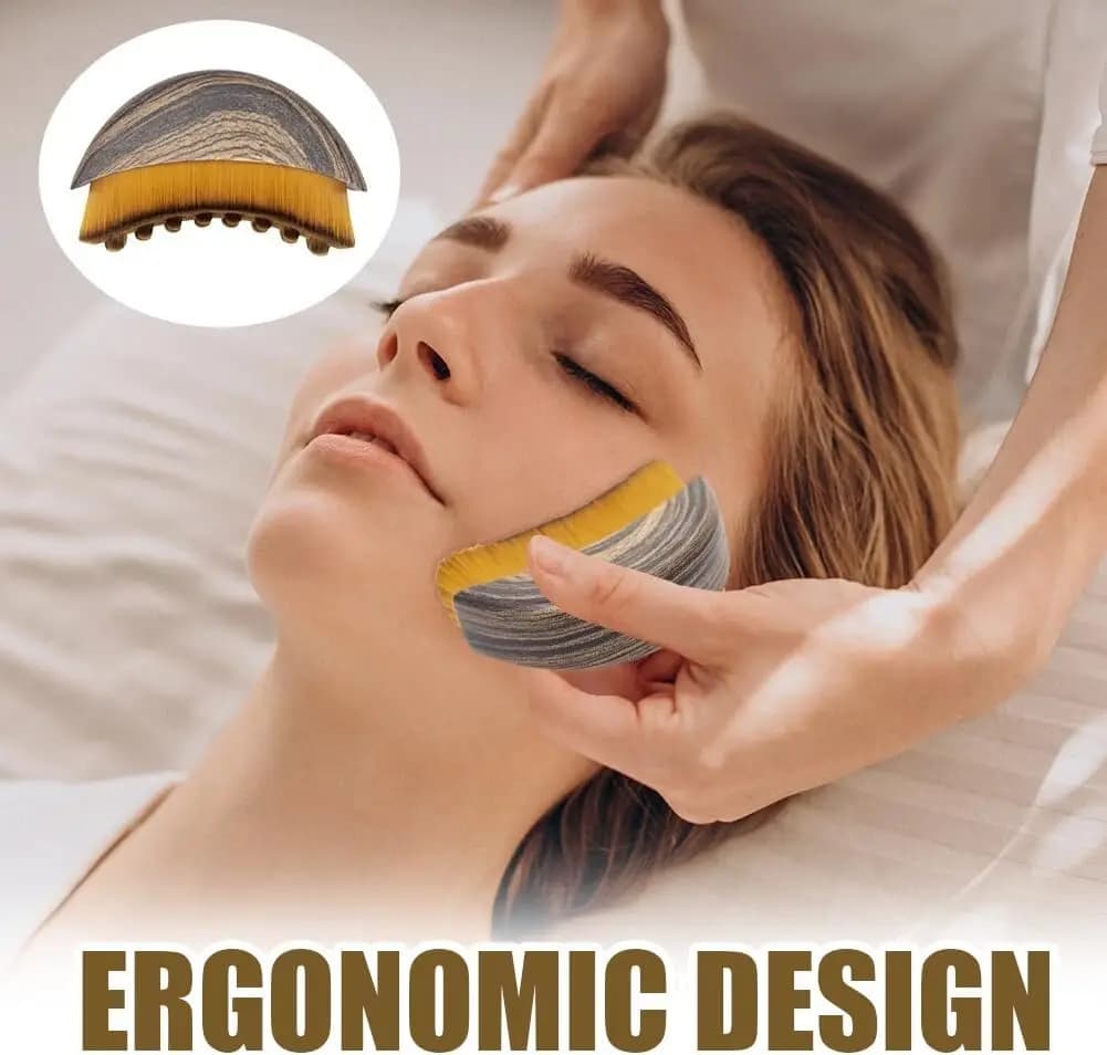 Lymphatic contour face brush for facial massage — image 4
