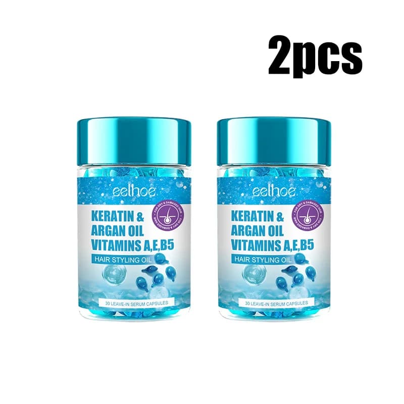 hair vitamin capsules with keratin oil — image 7