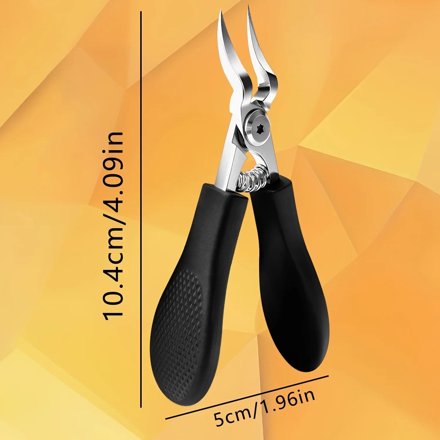 Heavy-duty steel toenail clipper with serrated blade — image 5