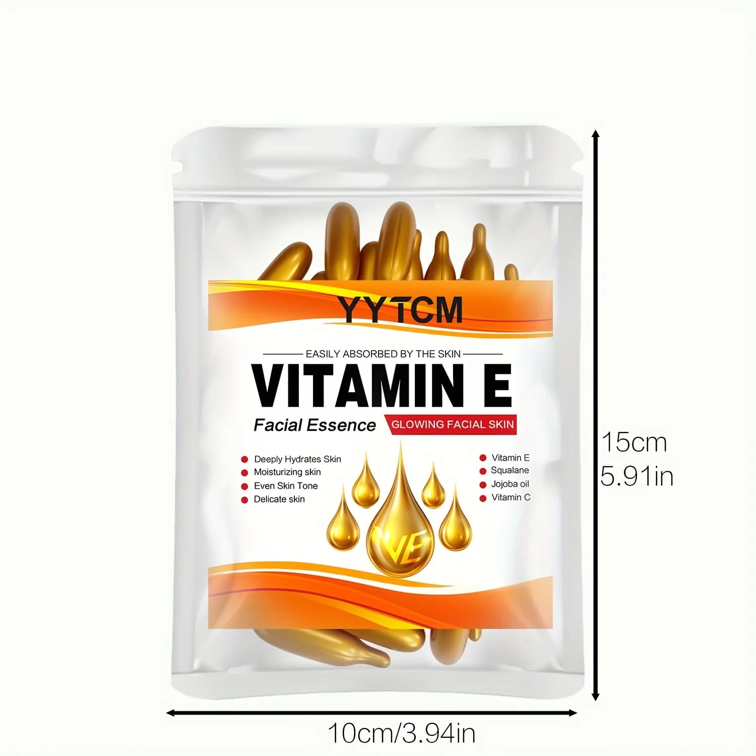 capsule essence bottle with vitamin e label — image 4