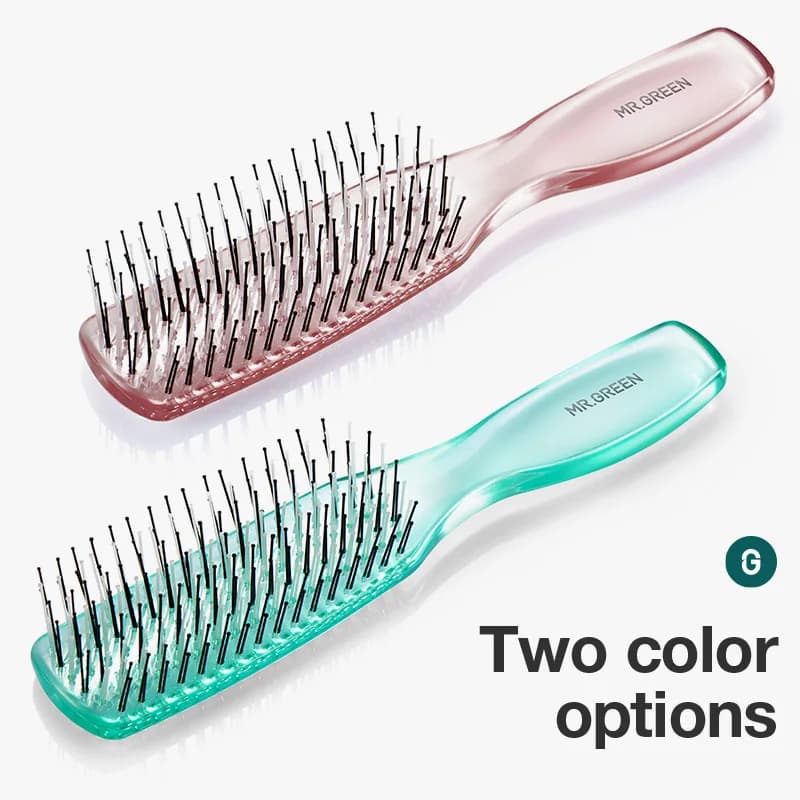 scalp massage hair brush with fine detangling teeth — image 3