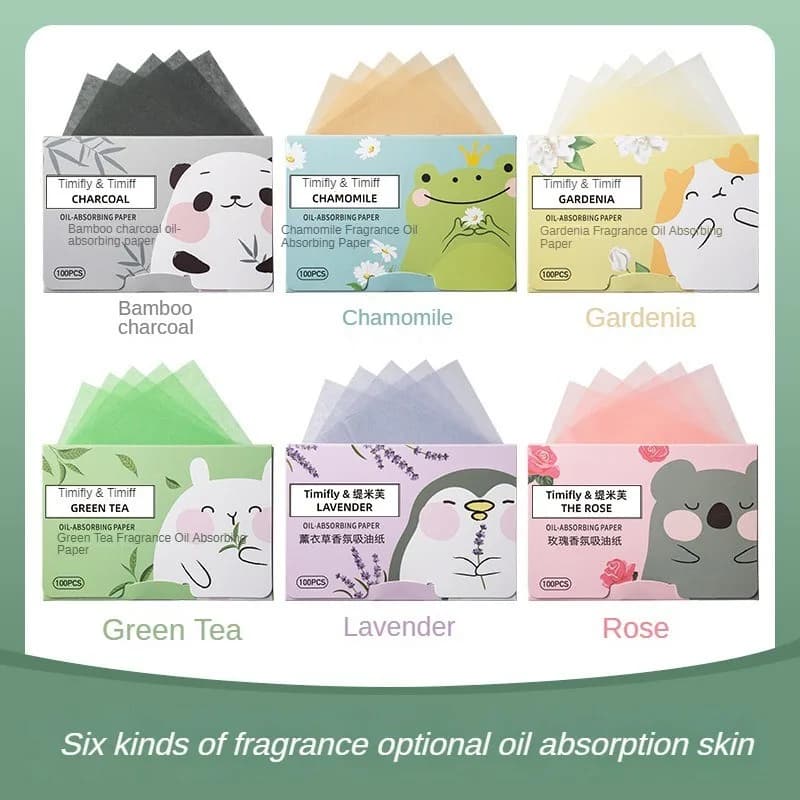 Fragrance-Free Facial Oil-Absorbing Papers – 100 Count