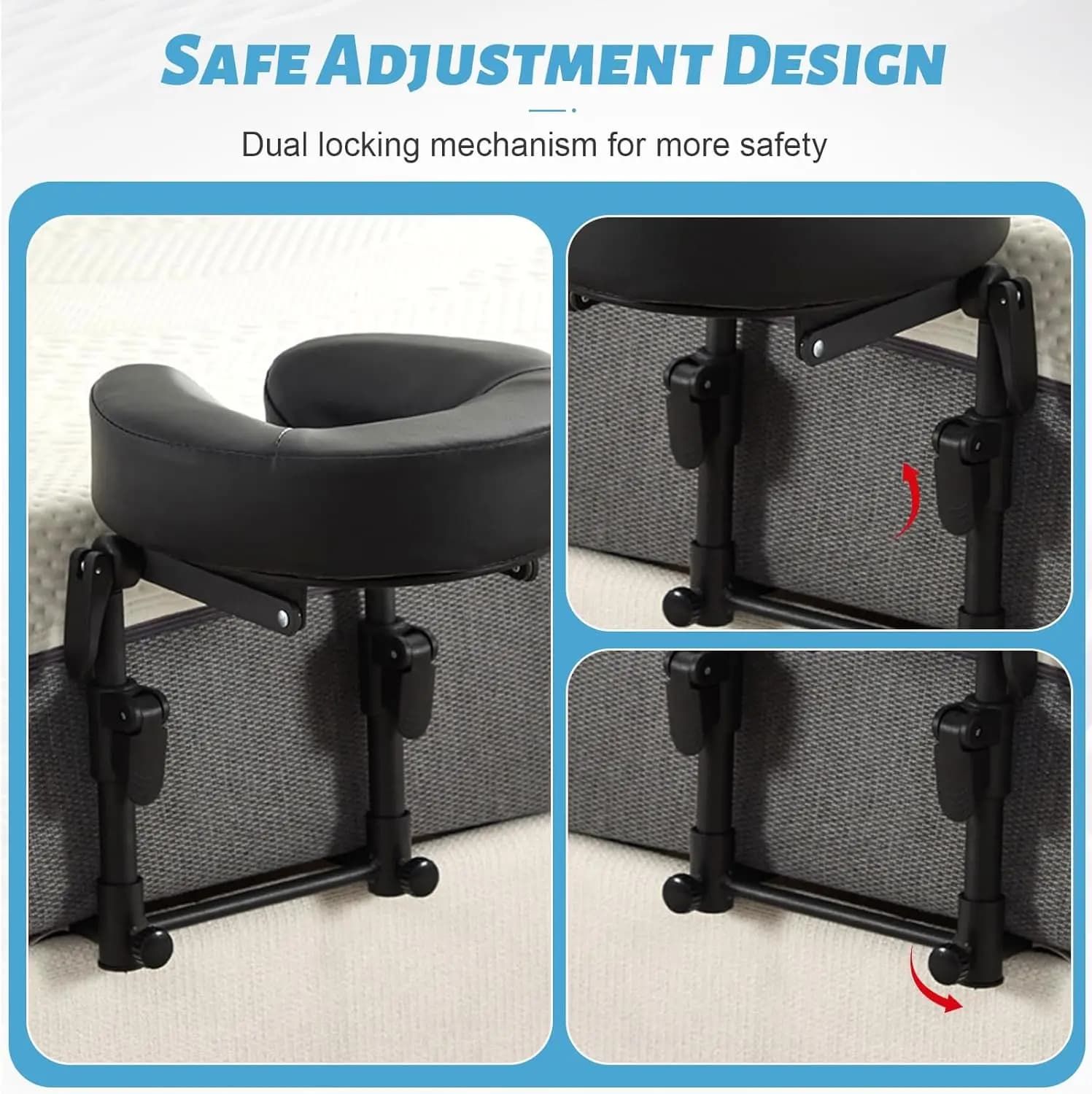 adjustable massage headrest pillow for bed — image 3