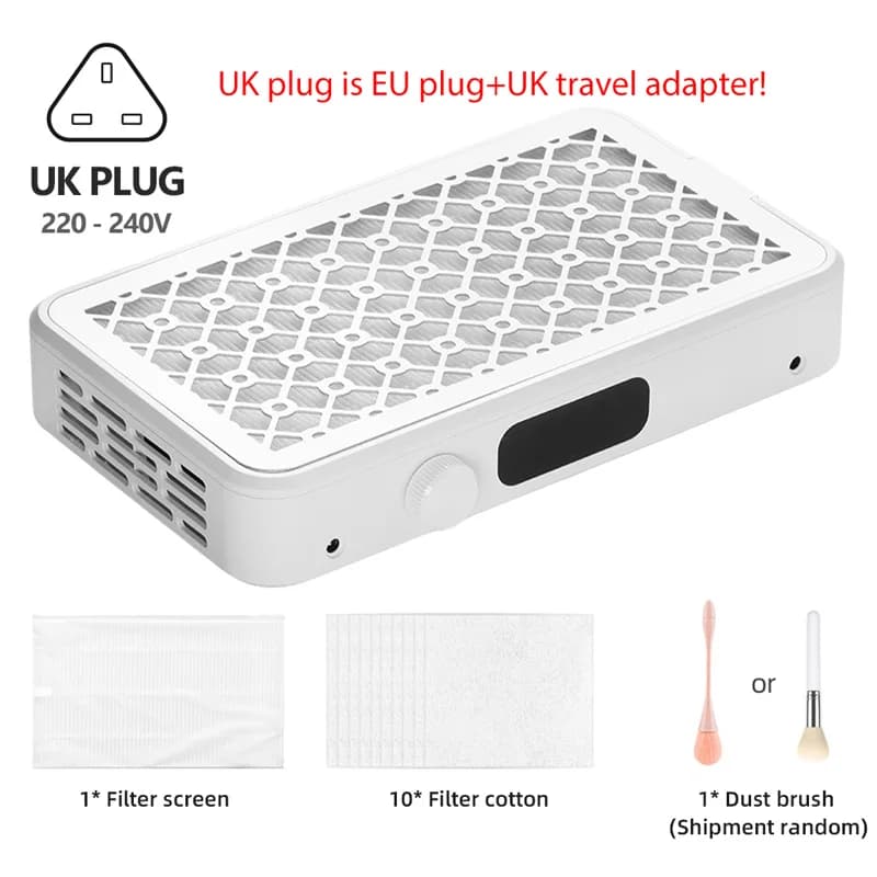 brushless turbo nail dust vacuum cleaner — image 7