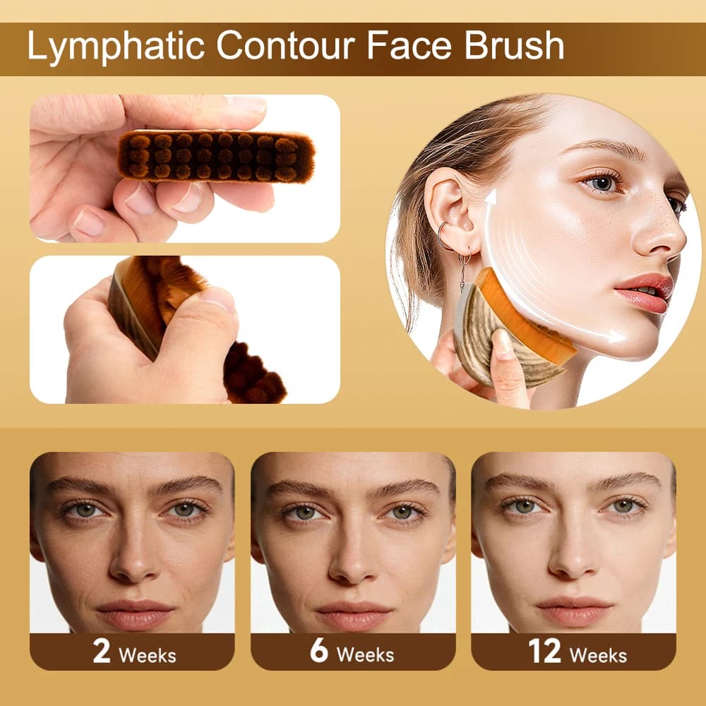 hand holding lymphatic contour face brush — image 5