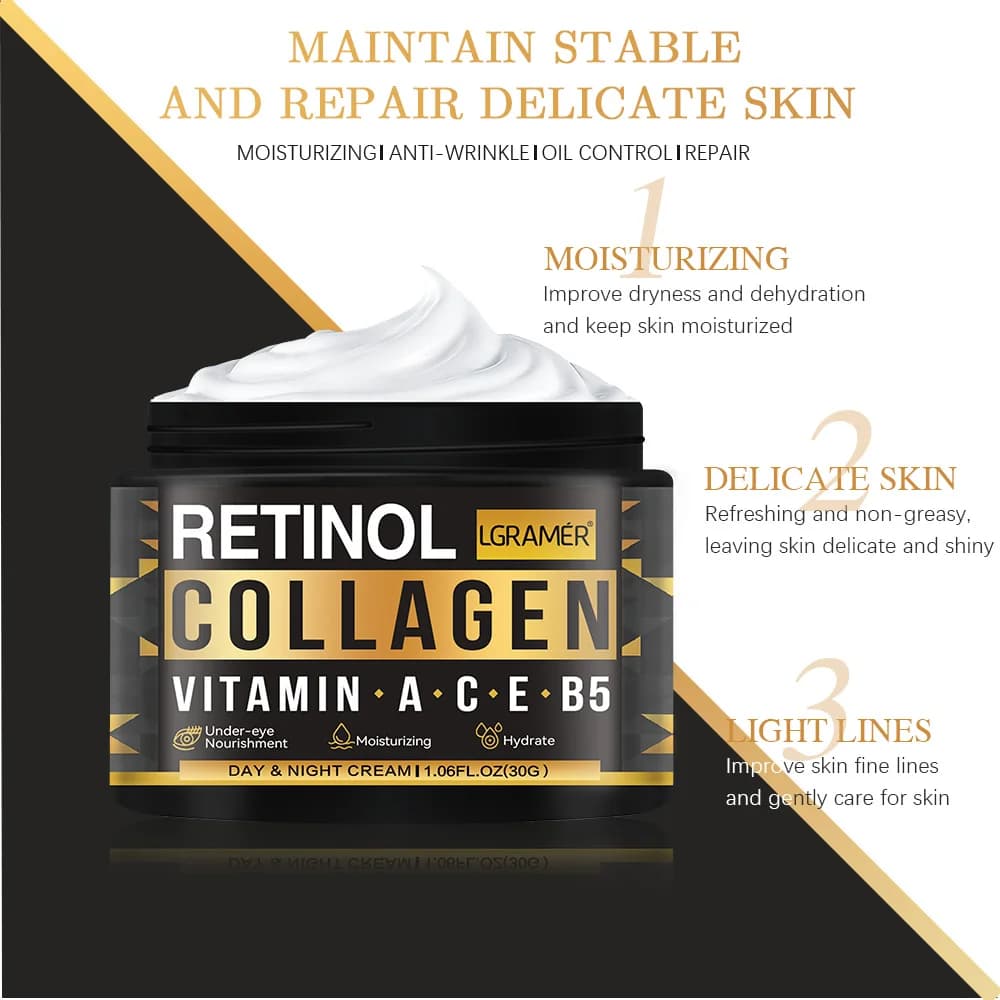 Retinol collagen face cream for men — image 6