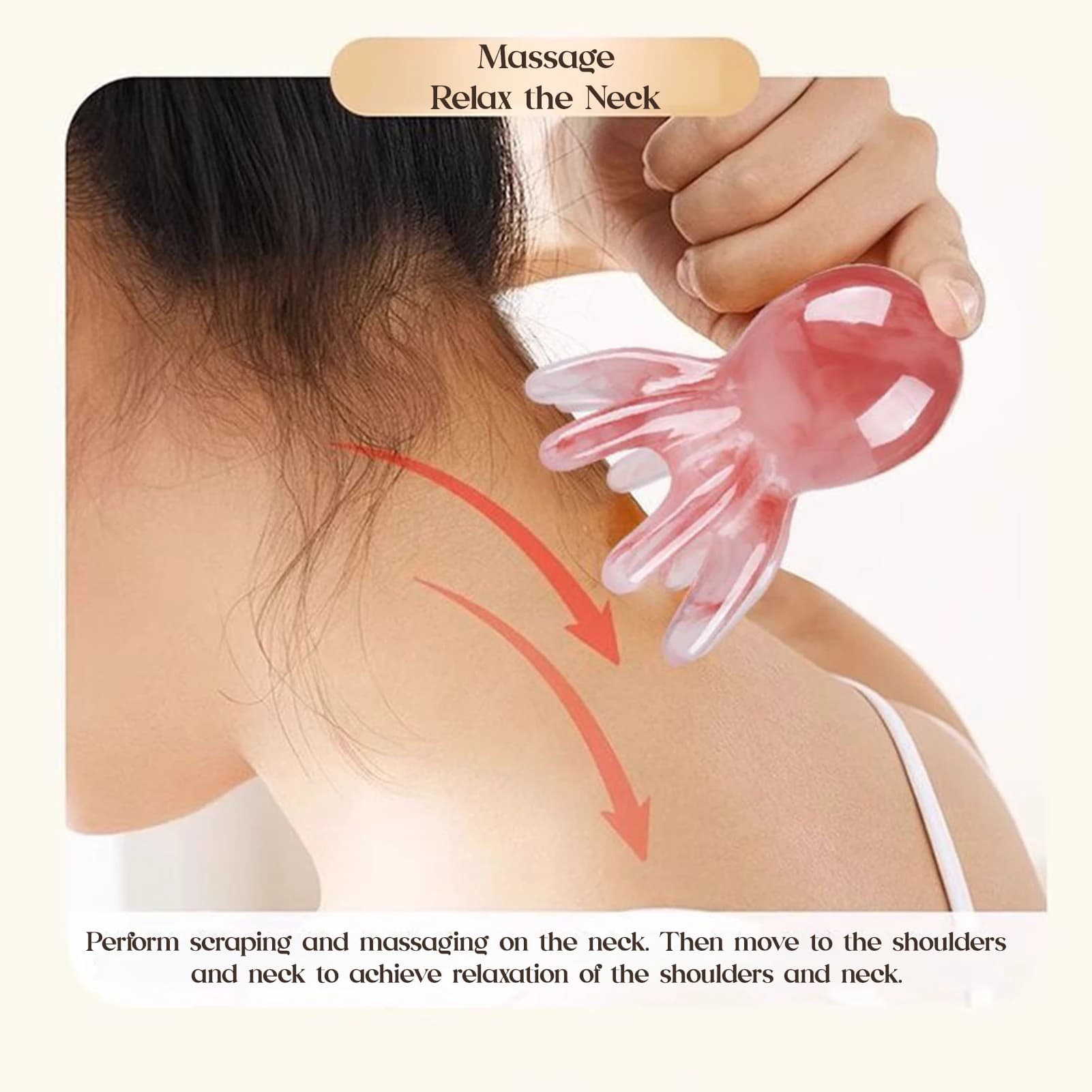octopus‑shape scalp massage comb with eight tentacles — image 4