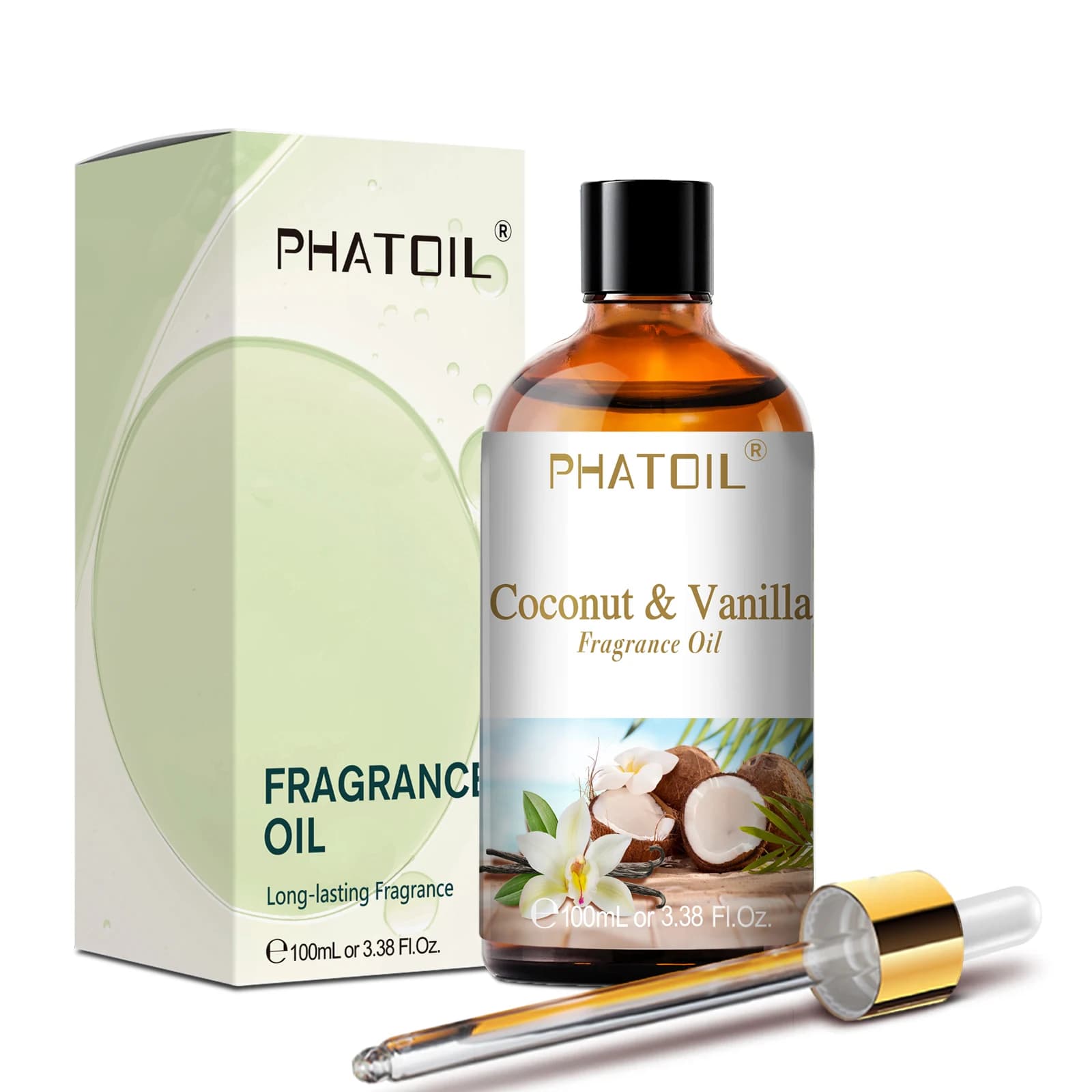 Coconut and vanilla bubble gum fragrance oil bottle — image 2