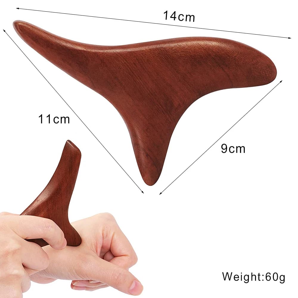 Wooden lymphatic drainage massage tool — image 7