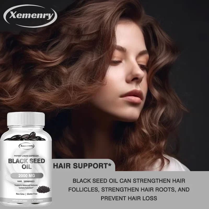 vegan black seed oil capsules — image 3