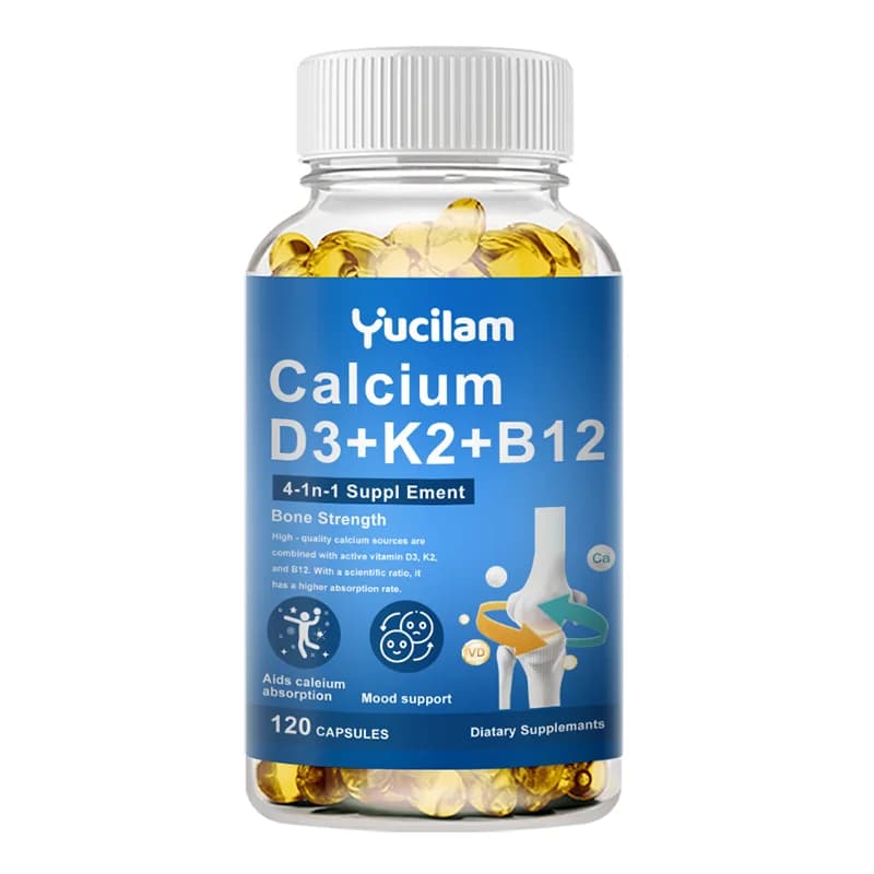 Vitamin D3 K2 B12 calcium supplement capsules — image 8