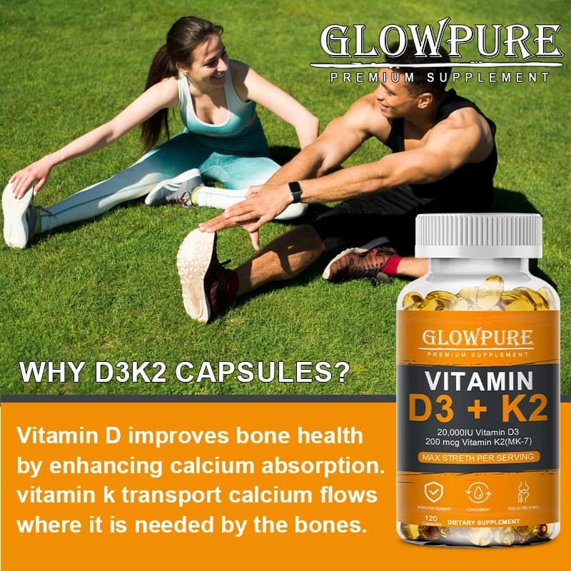 bottle of vitamin d3 k2 capsules — image 5