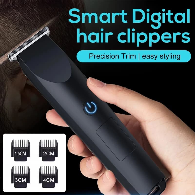 USB rechargeable electric hair clipper with adjustable cutter head — image 2