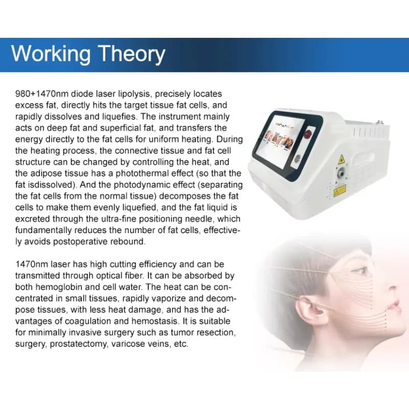 Laser Endo Facelifting 1470nm Laser Liposuction Endolifting Skin — image 4