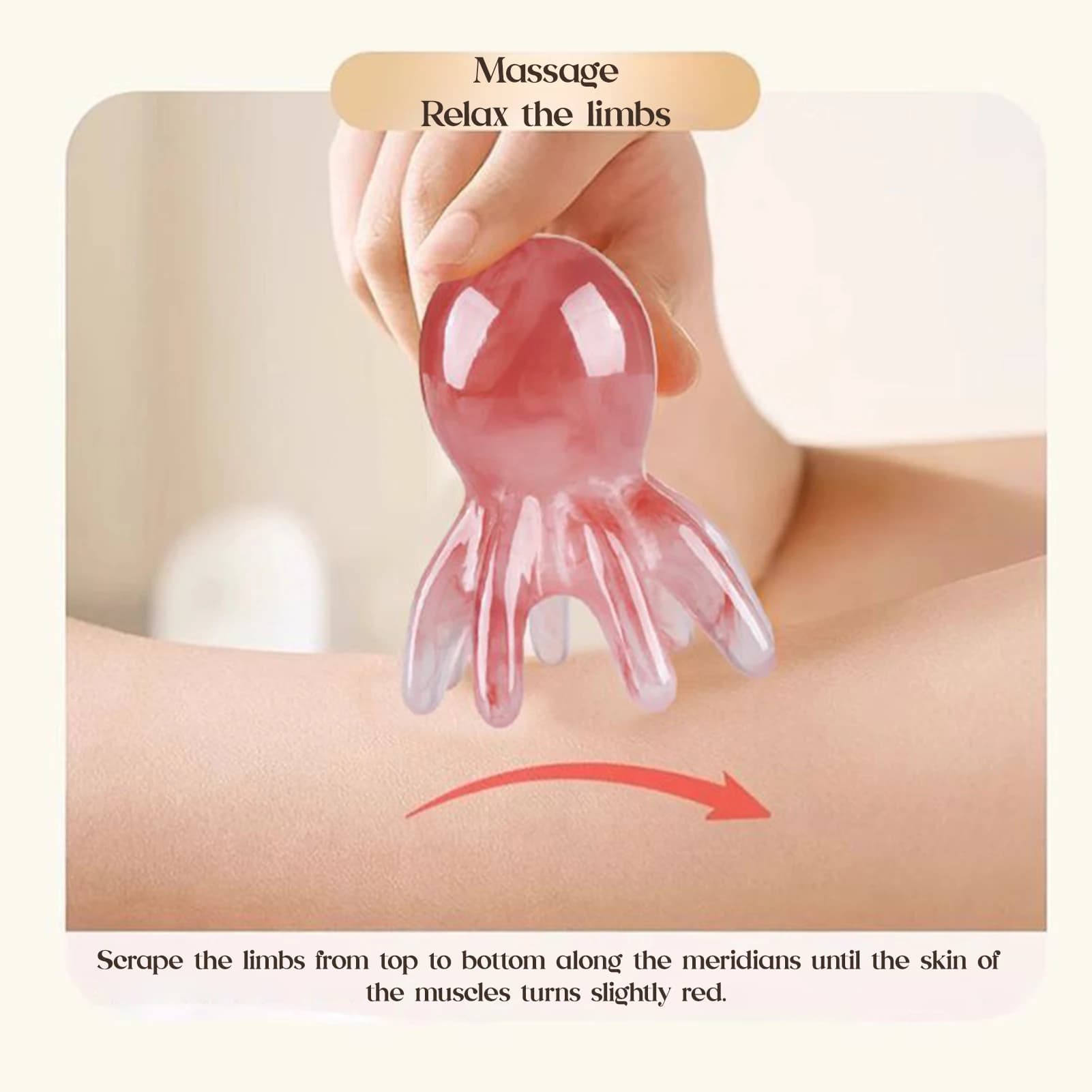 octopus‑shape scalp massage comb with eight tentacles — image 3