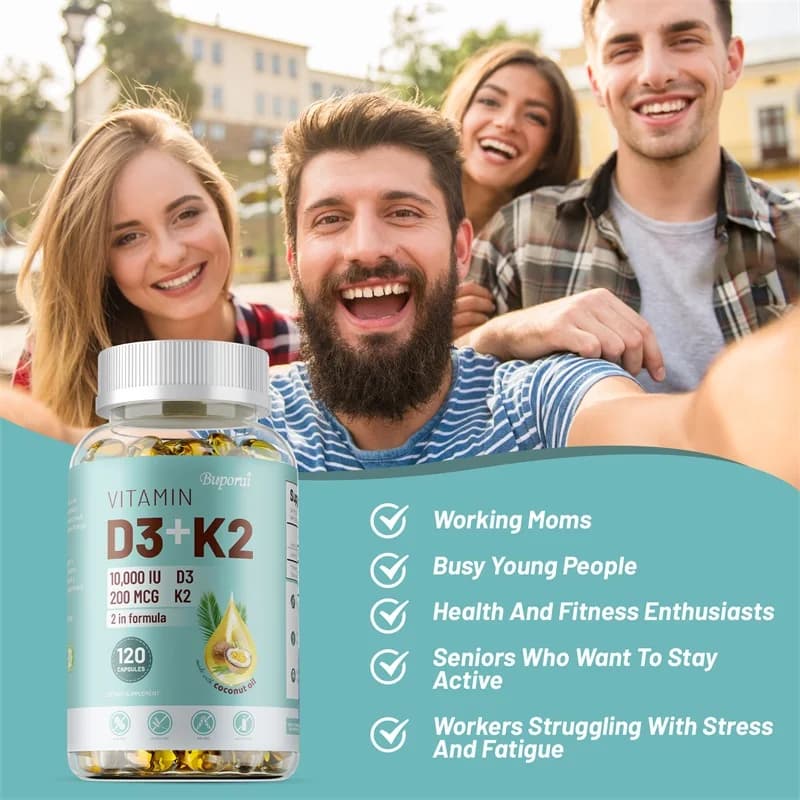 bottle of vitamin d3 and k2 supplement — image 4
