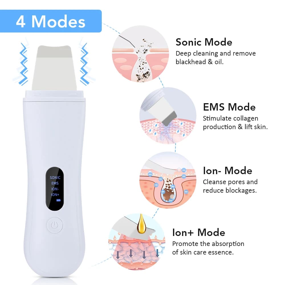 ultrasonic skin scrubber device with handheld head — image 4