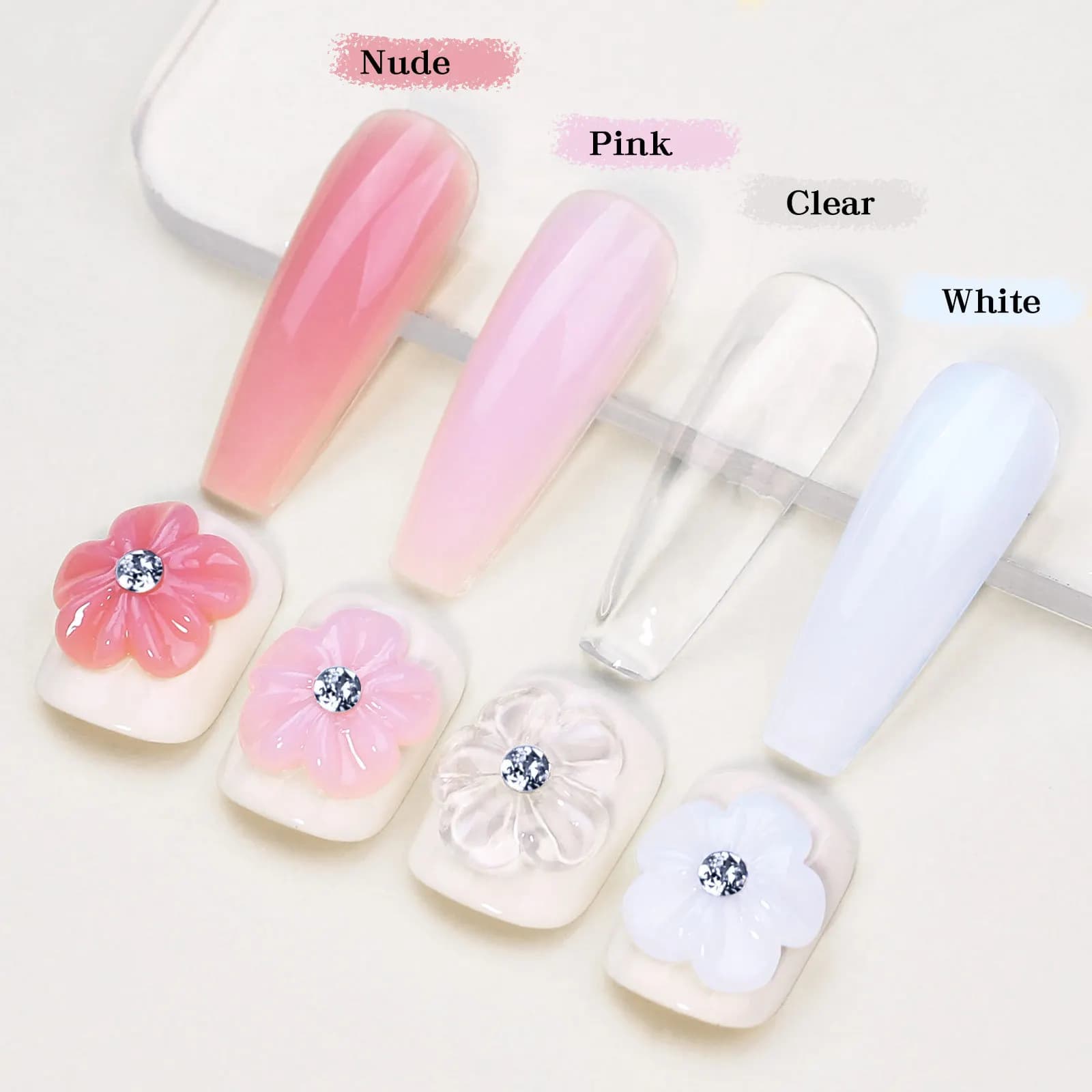 clear non-stick hand extension gel nail polish bottle — image 3