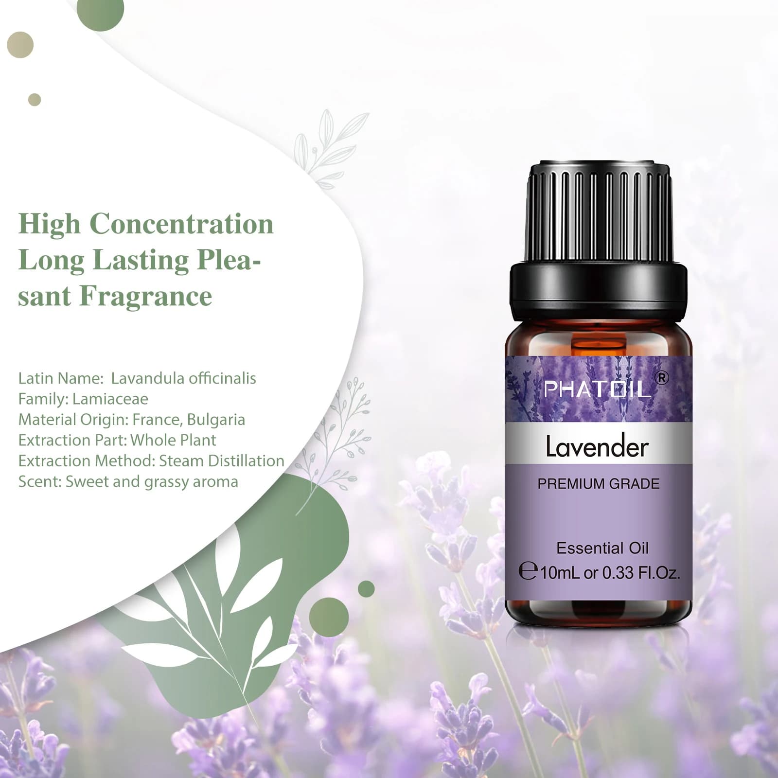 Bottle of lavender essential oil — image 3