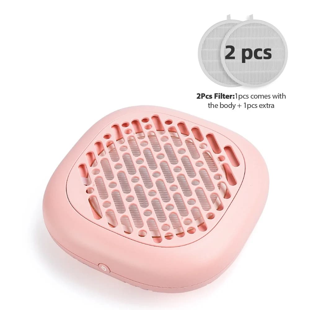 130W brushless nail dust collector with dual filters — image 7