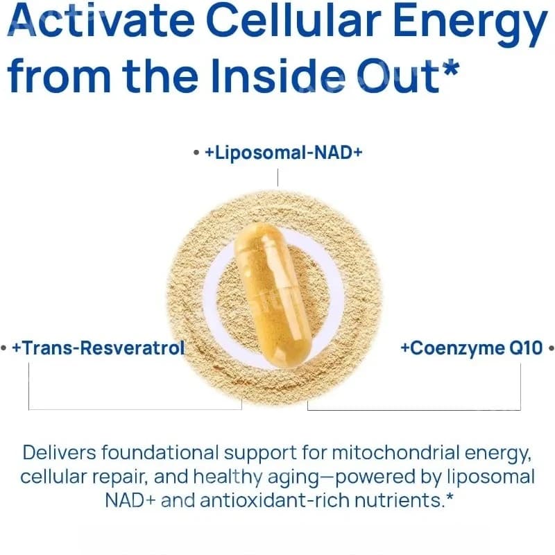 NAD+ supplement capsule bottle — image 3