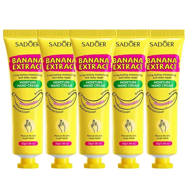 banana scented hand cream tube — image 7