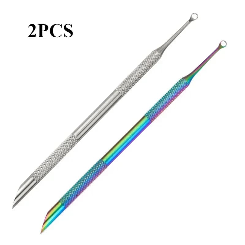 Stainless steel double-ended nail cuticle pusher and remover — image 7